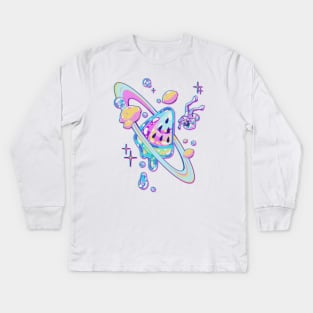 Watermelon Planet Kids Long Sleeve T-Shirt